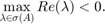 $$ \max_{\lambda\in\sigma(A)} Re(\lambda)<0.$$